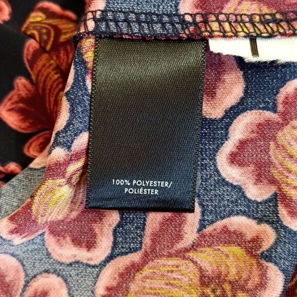 Ann Taylor Floral Blooms Long Sleeve Midi Wrap Dress Women's Size 10 - Picture 8 of 11